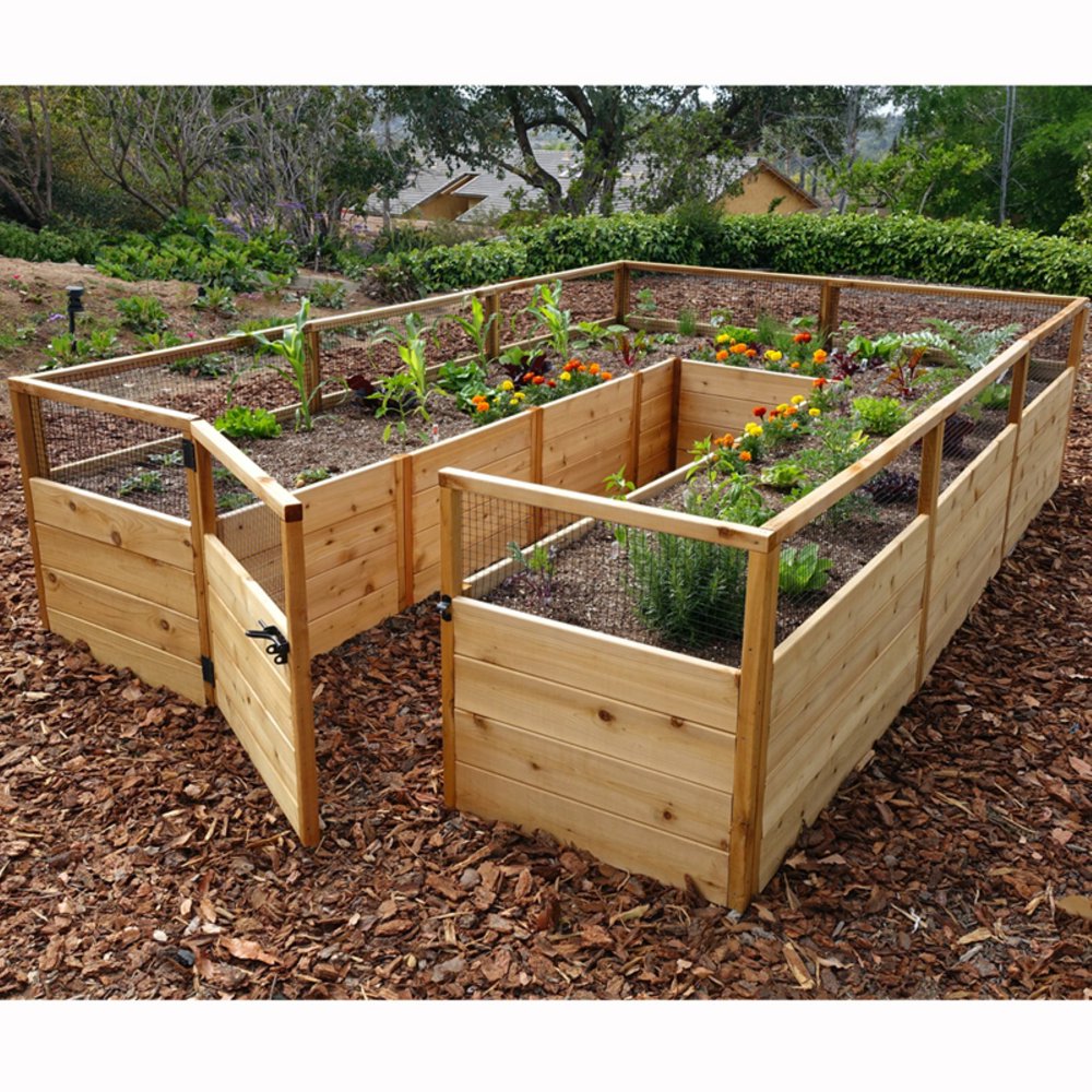 Outdoor Living Today Raised Cedar Garden Bed 8 x 12 ft.
