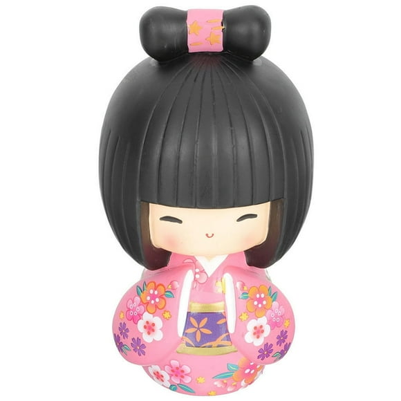 EIMELI Japanese Kimono Doll Resin Kimono Doll Japanese Restaurant Tabletop Ornament
