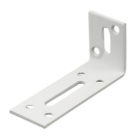 

1pcs Heavy Duty Industrial L Shape Adjustable Corner Shelf Brackets White