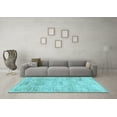 thumbnail image 3 of Ahgly Company Indoor Rectangle Abstract Light Blue Contemporary Area Rugs, 4' x 6', 3 of 4