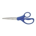 thumbnail image 2 of Preferred Line Stainless Steel Scissors, 8" Long, 3.5" Cut Length, Blue Straight Handle | Bundle of 5 Each, 2 of 3