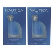 2 Pack Nautica Blue Men's Eau de Toilette Spray Fragrance 0.5 oz Factory Sealed