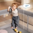 thumbnail image 6 of Babyeap Baby Playpen Large Play Yard Fence for Toddlers, 50"x50" Gray, 6 of 10