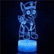 thumbnail image 2 of Paw Patrol Dog Anime LED Night Light Model decoration Kids Toy 3D desk lamp pat patrouille Children's Toys Birthday Gift heqiyong LED, 2 of 2