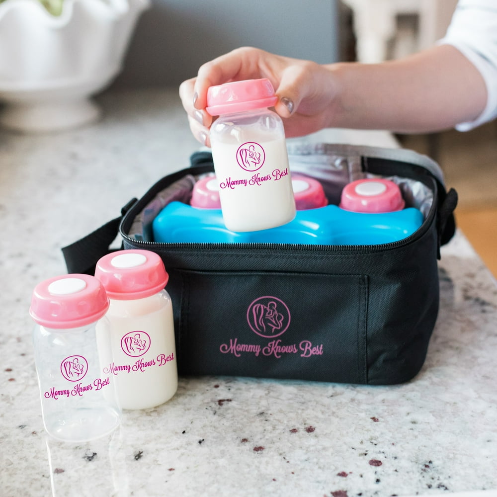 Mommy Knows Best Breast Milk Storage Bottles Qty 6 5 oz/147mL
