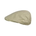 thumbnail image 2 of NYFASHION101 Fashionable Solid Color 100% Linen Unisex Duck Bill Ivy Cap, Khaki, S/M, 2 of 4