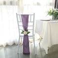thumbnail image 6 of BalsaCircle 5 Violet Amethyst Accordion Crinkle Taffeta Chair Sashes Wedding Party, 6 of 8