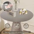 thumbnail image 3 of Vmopu Aluminum Dining Round Table for Outdoor Patio, 3 of 7