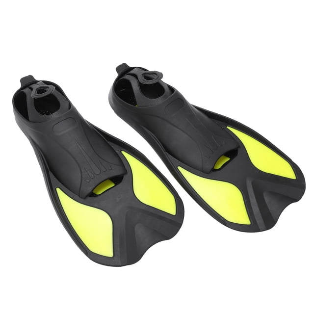 Diving Fins, Long Service Life Swimming Fins Convenient To Use for Friends for Swimming Black Yellow