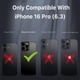 thumbnail image 3 of Funda Case MYBAT Maverick Mag clip para iPhone 16 PRO - Ciruela con mica, 3 of 10