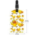 thumbnail image 6 of Square 2Pack PU Leather Cute Yellow Ducklings Cruise Luggage Tag with Privacy Cover and Name ID Tag for Travel Handbags Backpacks Luggage Tags, 6 of 6