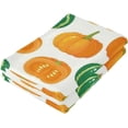 thumbnail image 3 of Dreamtimes Pumpkin Hand Towel Autumn Harvest Vegetable Set of 2 for Bathroom Kitchen Absorbent Soft Home Face Bath Towels 28x14 Inches, 3 of 7