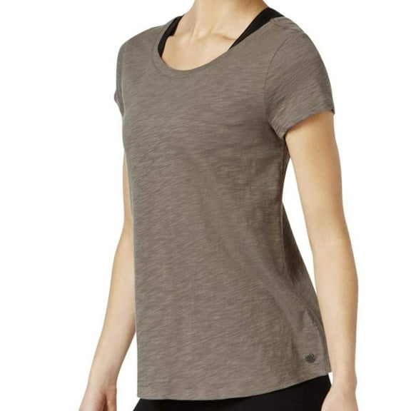 Calvin Klein Womens Performance Cotton Crisscross Back Swing T-Shirt