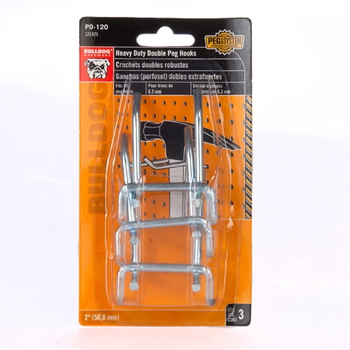 Heavy Duty Double Peg Hooks - Walmart.com