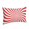 thumbnail image 2 of YFYANG Super Soft Rectangular Plush Cushion Cover (Without Pillow Insert), Red Spiral Vortex Comfort and Non-Pilling Hidden Zip Bedroom Sofa Pillowcases, 14"x20", 2 of 9