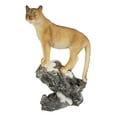 thumbnail image 3 of Pacific Giftware Realistic Big Cat Cougar on Rock Resin Figurine Statue, 3 of 10