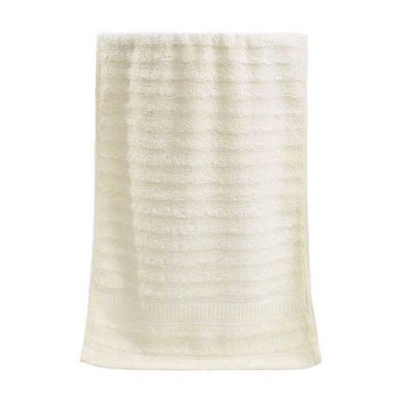 Kyusrd Hand Towels for Bathroom,Cotton Soft Absorbent Decorative Hand Towel for Face Spa Bath Gym Kitchen,Beige,34x75cm