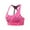 Hot Pink, variant on Women's Sports Bra Funny Workout Running Yoga Bras Hawaiian Tropical Tops Floral Prints Black XXL