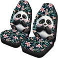 thumbnail image 5 of Uourmeti Panda Flower Pattern Design Car Seat Covers Full Set Automotive Seat Covers Full Set Car Front Seats Interior Protect Fit for Trucks Cars, 5 of 10