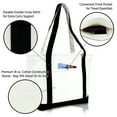 thumbnail image 4 of DALIX Happy Easter Womens Classic Premium Embroidered Tote Bag in Black, 4 of 6