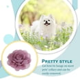 thumbnail image 4 of Inteprter Abalorios para perros, flor, perla, gasa, pajarita para gatos, banda elástica, suministros llamativos para mascotas, accesorios de Decoración rosa coreano, 4 of 6