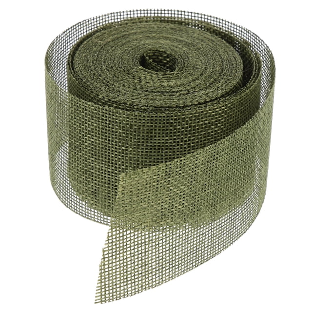Miangastore Crafting Ribbons Synthetic Material Green 1Pcs 0.8X20X394In