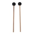 thumbnail image 2 of 2 baquetas etéreas de goma con cabeza redonda y mango de madera, accesorios de percusión para tambores y martillos., 2 of 14