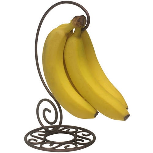 Home Basics Scroll Collection Sturdy Steel Banana Holder Hook Tree
