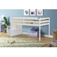 thumbnail image 2 of Loft Bed with Staircase,Storage,Twin size,Full-length Safety Guardrails,No Box Spring Needed,White, 2 of 6
