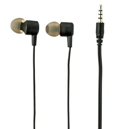 onn Wired Earphones with Mic-3.5mm jack, Black
