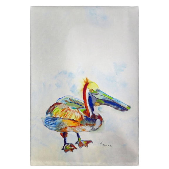 Betsy Drake Interiors Heathcliff Pelican Guest Towel