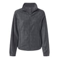 thumbnail image 1 of Burnside Womens Polar Fleece Full-Zip Jacket, XL, Heather Charcoal, 1 of 5