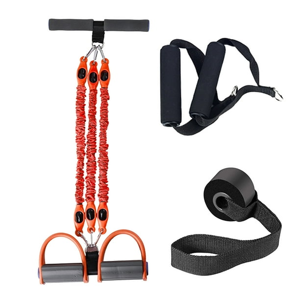 Tmvgtek Juego De Bandas De Resistencia Para Pedales Pedal Ajustable A Prueba De Roturas (Rojo) Tmvgtek formación de fitness