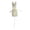 Beige, variant on DAMAI 7.8" Easter Flocked Bunnies Picks Faux Foam Picks Decorative Pastel Speckled Stems with Bow for Spring Easter Basket Bouquets Floral Arrangement Centerpiece Wreath