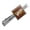 Silver, variant on Willy Wonka and the Chocolate Factory Wonka Bar Logo Square Tie Bar Clip Clasp Tack- Silver or Gold