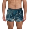thumbnail image 2 of KLL Mysterious Moonlit Mountains Men's Cotton Boxer Briefs Underwear-XX-Large, 2 of 7
