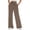 Coffee, variant on Women's High Waist Wide Leg Sweatpants Loose Fit Casual Soft Lounge Trousers by Yigetop Beige L