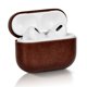 thumbnail image 3 of Funda de cuero marrón para AirPods 3 (2021), funda protectora de cuero genuino premium a prueba de golpes para Apple AirPods 3 Estuche de carga de auriculares (LED visible) Cargador inalámbrico, 3 of 5