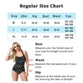 thumbnail image 5 of Phocas One Piece Swimsuit for Women Sexy Tummy Control Bathing Suits Ruched Swimwear, 5 of 6