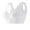 White, variant on Amvlyk Sports Bra for Women Convenient Front Closure Bra High Impact Seamless Running Bra Wireless Push Up Bra Comfortable Everyday Bra for Workout Gym Running Exercise Bra Activewear