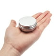 thumbnail image 4 of Uxcell 1/2oz 15ml Latas redondas con tapa de tornillo, contenedores de aluminio tono plateado, paquete de 18, 4 of 6