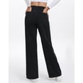 thumbnail image 2 of Vaqueros TONIRY de pierna ancha para mujer, talle alto, color negro, 2 of 6