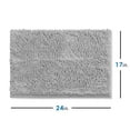thumbnail image 6 of Nestl Bathroom Rugs, Machine Washable Bath Mats For bathroom Floor Rugs, Nonslip Backing Rubber Bath Rug, Silver, 6 of 6