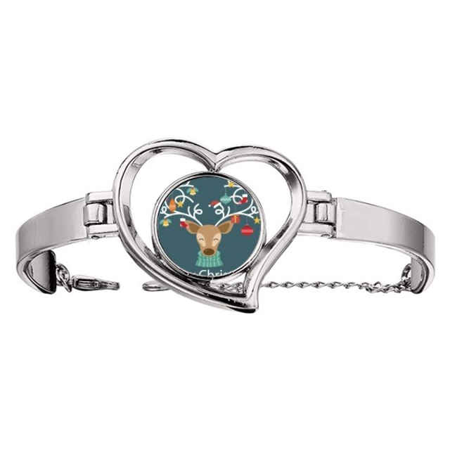 patrón de muleta Bell Festival Elk Pulsera pulsera de joyería en forma de corazón Unbranded M