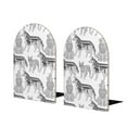 thumbnail image 2 of Picia German Shepherd Dog Pattern Wood Bookends for Shelves,Non-slip Bookends, Heavy Duty Wooden Bookend Support,1 Pair, 2 of 8