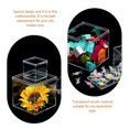 thumbnail image 4 of Mini Display Case Cube Storage Organizer for Cosmetics Transparent Material Storage 3Pcs, 4 of 5