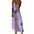 thumbnail image 2 of LOVZFMLL Robes Femmes Sans Manches Mode Sans Manches Imprimé Bretelles Robes, 2 of 5