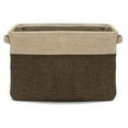 thumbnail image 4 of Sorbus Twill Storage Fabric Basket Organizer, Large, Collapsible, Set of 6, Brown, 4 of 6