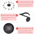 thumbnail image 2 of (Diameter 10cm) Suitable for 30-80cm DIY Paper Strip Wall Sticker Clock 3D Roman Numerals Clock with CD Battery Side Modern Interior Design Bar Cafe Music Party Interior Decoration, 2 of 4