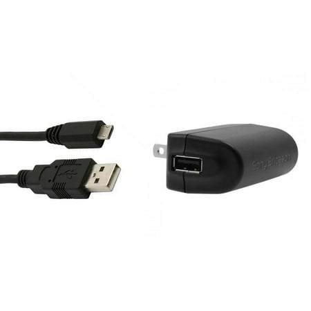 Sony Ericsson Dock - Sony Ericsson Wall Charger Adapter with Micro USB Cable 4ft.